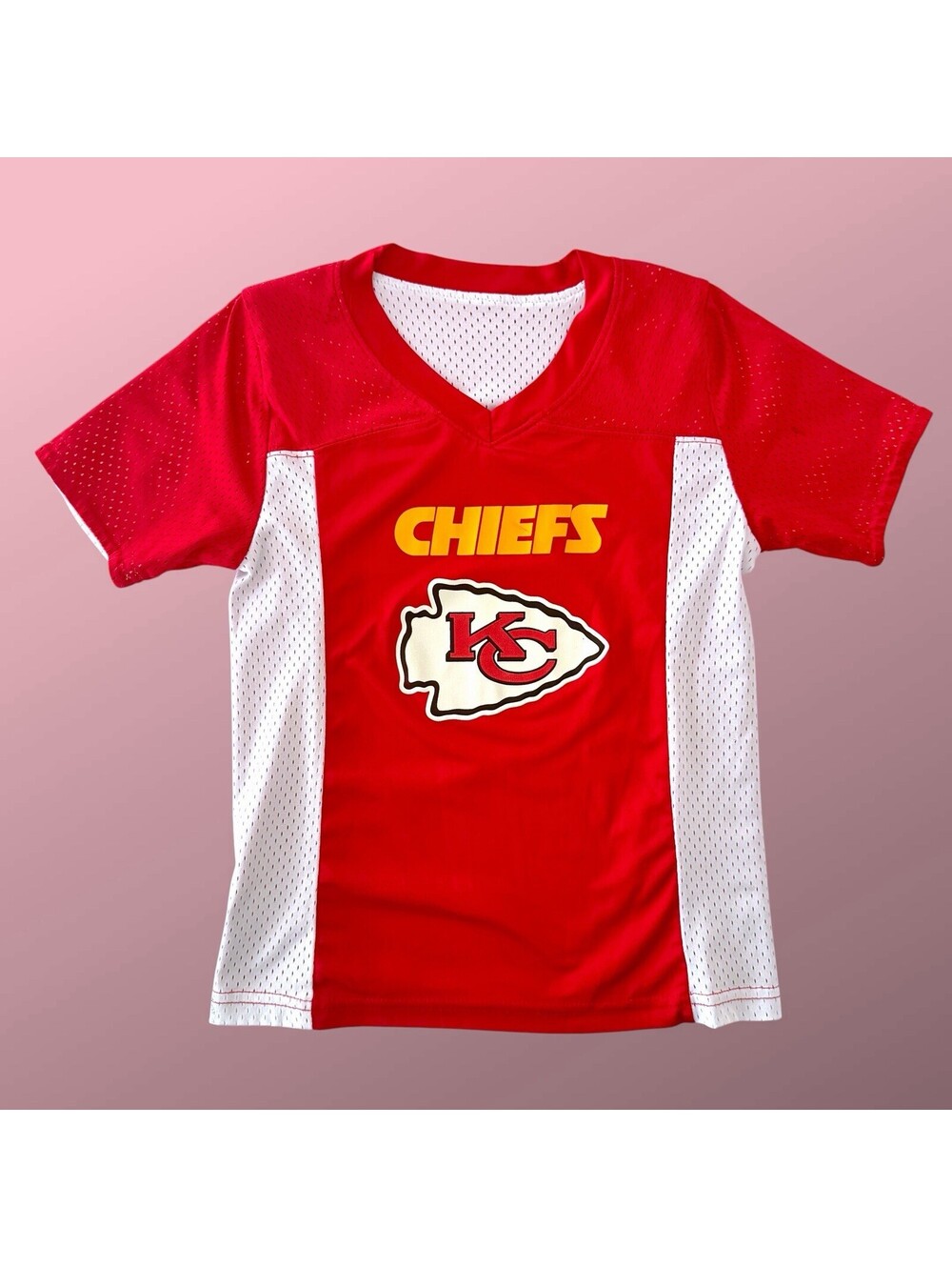 Kansas City Chiefs Youth Small Reversible Jersey Augusta Sportswear NFL Red S